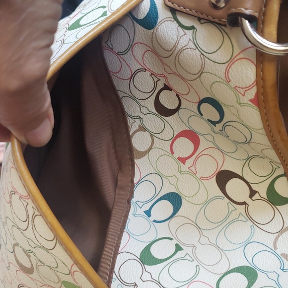 Coach Chelsea Signature Leah Zip Top Great Summer Bag N:C1077-F15140 - Picture 14 of 17